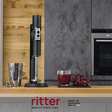 Блендер заглибний бездротовий Ritter Stilo 7 Plus, Made in Germany, чорний, 45 x 17 x 20 см