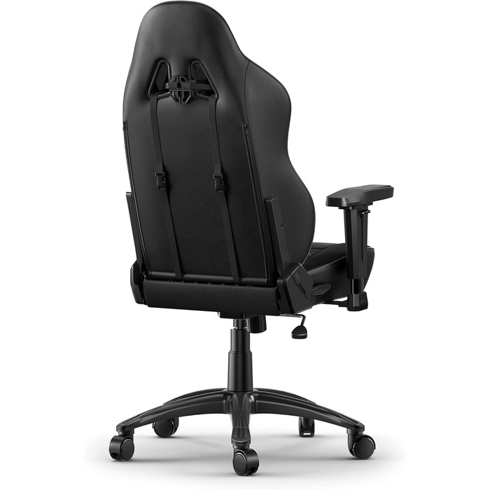 Крісло AKRacing California Gaming Chair, шкірозамінник, 5 років гарантії (Ojai, чорний)