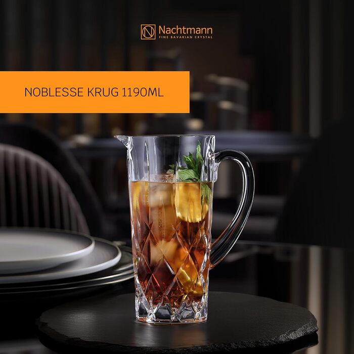 Кружка Nachtmann Noblesse з кришталевого скла, 1190 мл, Made in Germany, 1 шт.