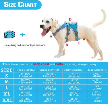 Багатоцільова шлейка для собак BELPRO, стійка до злому, що не висмикується, світловідбиваюча, регульований жилет з міцною ручкою, шлейка для великих / активних собак (синя, L) L (1 упаковка) синього кольору