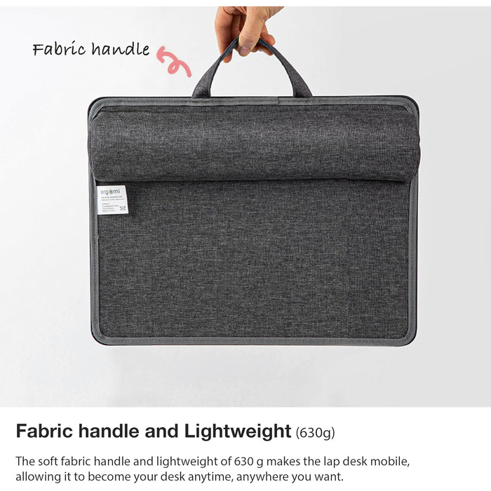 Підставка для ноутбука на коліна, подушка-стільниця для дому, офісу, ліжка/дивану/софи, для ноутбуків до 17 дюймів, планшетів, 30.5 x 57 x 4.5 см, (Mittel – PU)