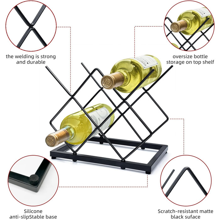 Полиці для вина на стільницю, полиці для вина на робочу поверхню