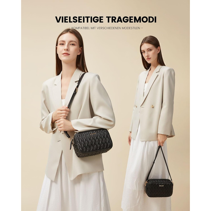 LOVEVOOK Сумка через плече жіноча, маленька сумочка кросбоді, чохол для телефону, сумка на плече, шкіра PU, чорна