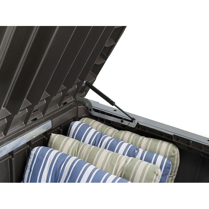 Ящик для подушок/садовий ящик Koll Living 570 л, коричневий - водонепроникний, з вентиляцією, витримує до 250 кг