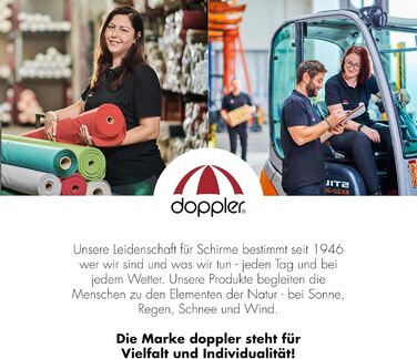 Чохол для садового парасоля Doppler Jack для центрального кріплення | Захисний чохол для парасоля діаметром до 350 см | Стійкий до погодних умов з блискавкою та ручкою