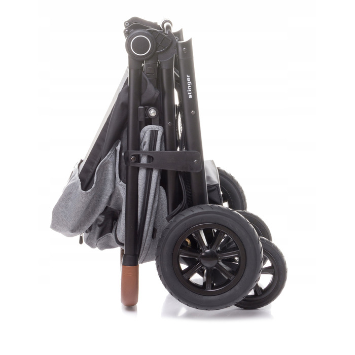 Дитячий прогулянковий візок 4BABY Stinger Air, колір Light Grey