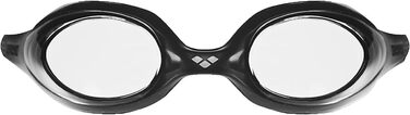 Плавальні окуляри ARENA Spider для дорослих унісекс із захистом від туману, плавальні окуляри із захистом від ультрафіолету, самонастраивающаяся перенісся, гіпоалергенні силіконові прокладки (чорний (прозорий чорний-чорний), комплект з футляром для плавал