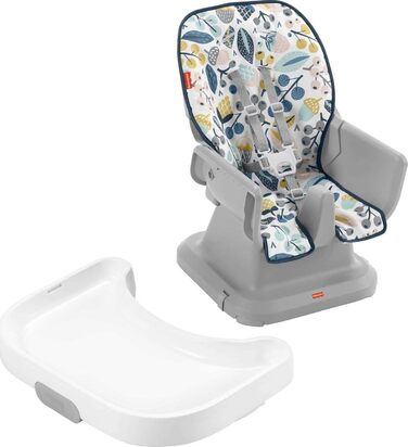 Дитячий стільчик Fisher-Price SpaceSaver, морська хвиля, портативний, для малюків та дітей, легко миється