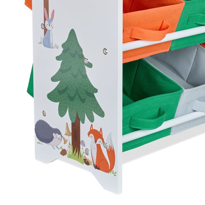 Поличка для дитячих речей Relaxdays з ящиками для зберігання