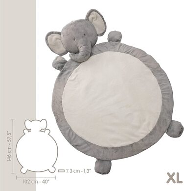 РУГИ-ковдра для повзання для малюків-ігрове ковдру для малюків-дитячий килимок з м'якою підкладкою-Дитячі ковдри для повзання-подарунок для новонароджених-інтерактивний килимок для ігор і відпочинку. XL. (слон)