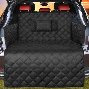 Чохол багажника KYG для собак з боковим захистом 192x105x38 см чорний