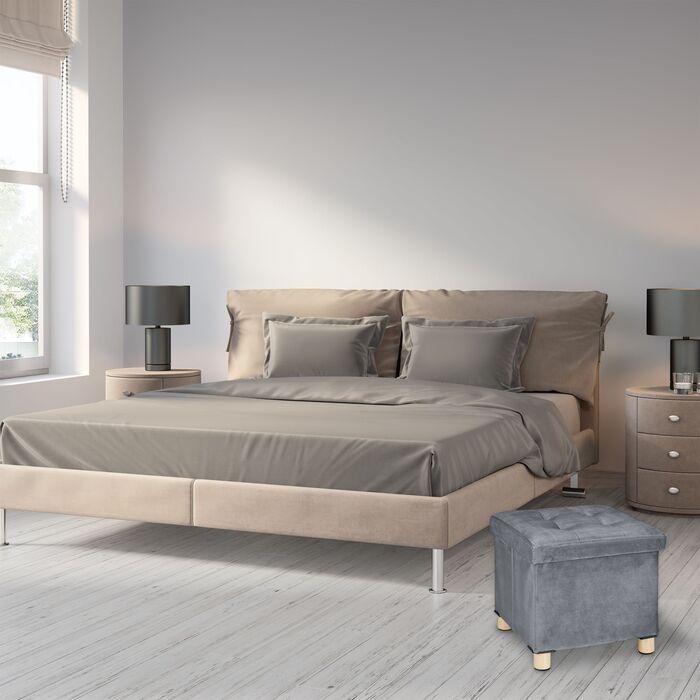 Зручний пуф Relaxdays з підспівателем