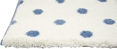 Дитячий морський килим для дитячої кімнати, килим для хлопчиків з якорем синього кремового кольору, розмір (140x200 см)