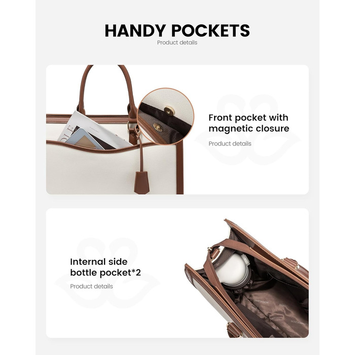 Сумка для ноутбука LOVEVOOK 15.6 дюймів, жіноча, велика, з екошкіри, для роботи, навчання, універсальна, на плечі, велика містка сумка-шопер