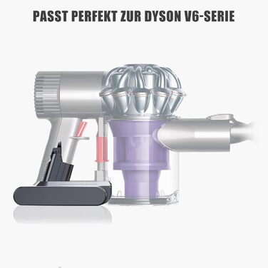 Змінна батарея EVARY 6000mAh V6 для Dyson V6 з РК-дисплеєм, в т.ч. 2 фільтри 1 щітка, сумісна з DC62-DC74