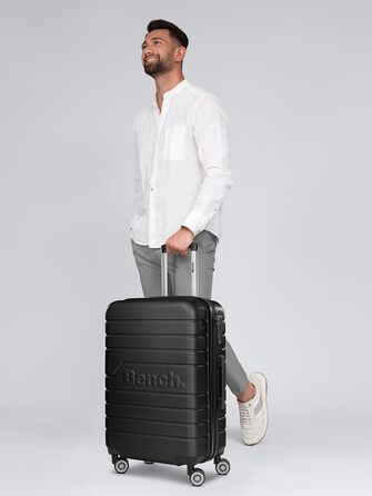 Набір валіз Bench Hartgepäck Seattle 3 шт. | Чорний колір | ABS, 4 колеса, TSA-замок | Розмір M (69 см)