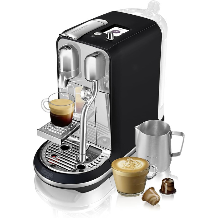 Кавомашина капсульна Nespresso Creatista Plus SNE800 від Sage, матова чорна