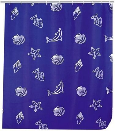 Орка для душу Seaside - високоякісне текстильне полотно, 240 х 180 см (120 х 200 см), 19183100 шт.