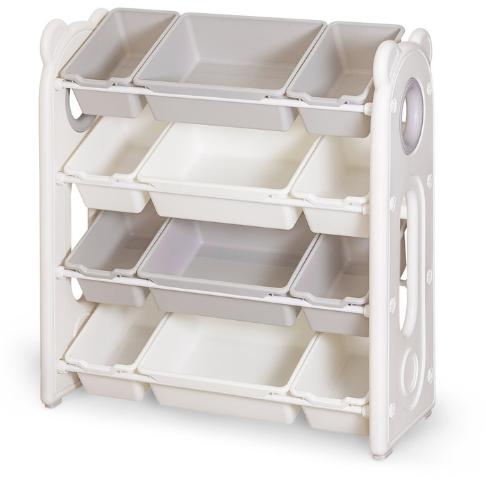 Стелаж для книг та іграшок Mealux Olaf (арт. KD-E025 White / Grey)