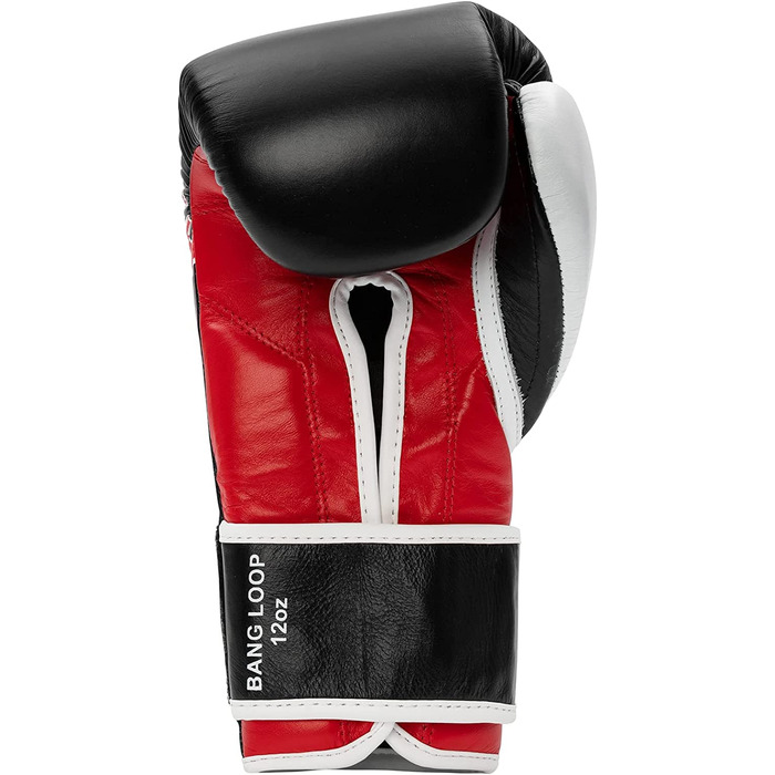 Боксерські рукавички Benlee зі шкіри BANG Loop чорного/червоного кольору на 14 унцій