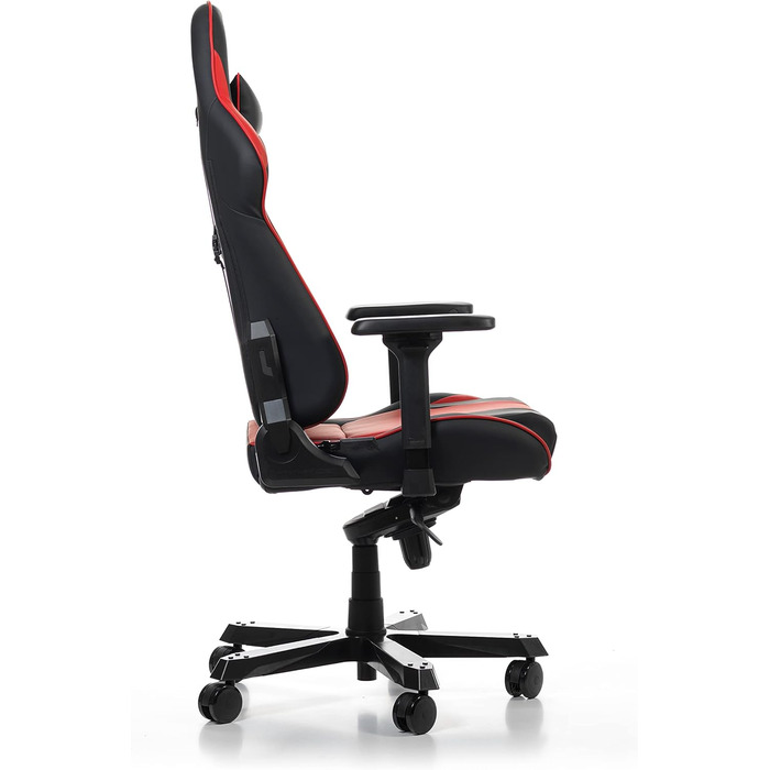 Геймерське крісло DXRacer King K99, шкірозамінник, чорно-червоне, до 200 см