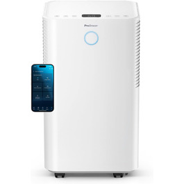Про Breeze OmniDry - електросушарка для повітря з Wi-Fi, 12л/24г, з функцією сушіння білизни, датчиком вологості, таймером, проти цвілі, для приміщень до 25м²