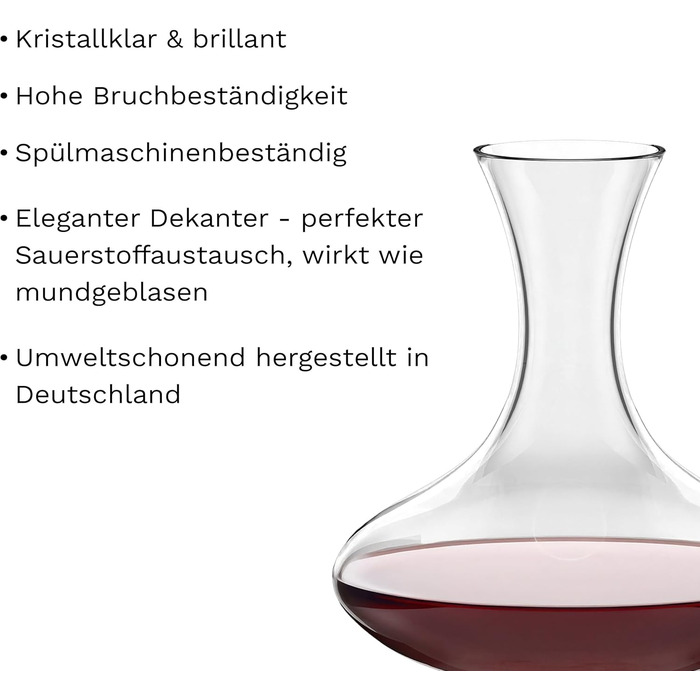 Бокали для білого вина Stölzle Lausitz Weinland 6 шт, 290 мл – Кришталеві келихи для червоного та білого вина, Німеччина