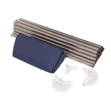 Шестигранний дитячий манеж з кульками, сірий:білий/сірий/пудрово-рожевий, 100 кульок сірих:білих/сірих/пудрово-рожевих