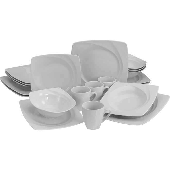 Набір посуду CreaTable Celebration White 16 предметів