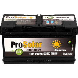 Акумулятор ProSolar 12V 140Ah, сонячна, глибокий цикл, герметична, без обслуговування