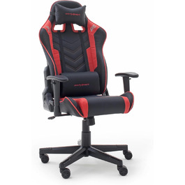 Ігрове крісло Robas Lund DX Racer Sport OK 132, чорно-червоне, регулюється по висоті, ергономічне, з функцією гойдалки