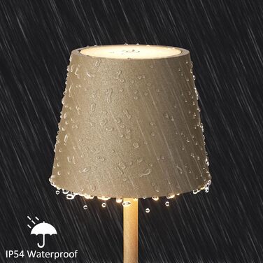 LED настільна лампа K-Bright 2 шт. з регулюванням яскравості, акумуляторна, бездротова, 3000K/4000K/6000K, USB-C, IP54, хакі, 2 шт.