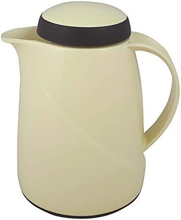 Термос Helios Wave, 1,5 л, пластик, білий, з кришкою-гвинтом, придатний для миття в посудомийній машині