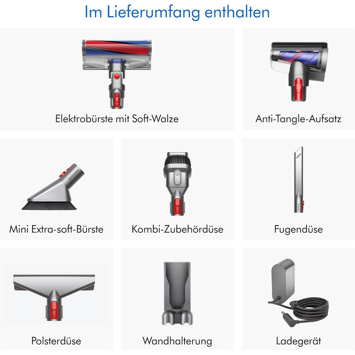 Пилосос бездротовий Dyson V11™ Fluffy (Nickel/Rot) – 185 Airwatt, 60 хвилин роботи, технологія видалення шерсті