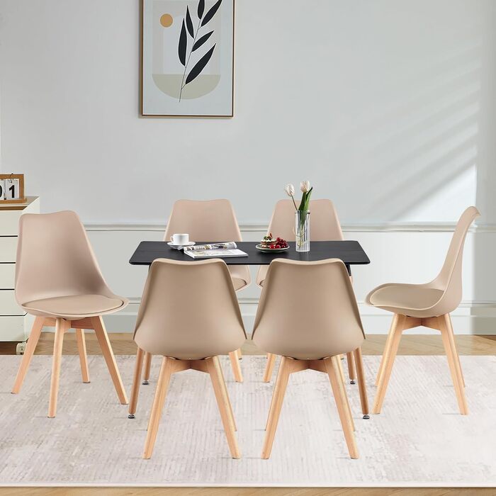 Обідній комплект: стіл 110 см + 4 стільці. Білий стіл та світло-хакі стільці. Підходить для кухні, вітальні, офісу.