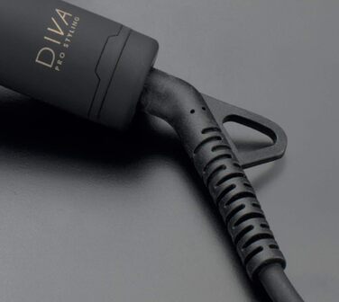 Керамічна гаряча щітка Diva Pro Styling 30мм - Щітка з теплим повітрям - Локони або хвилі з об'ємом, Black PRO314