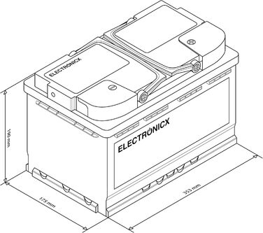 Акумулятор 12V120Ah GEL для сонячних батарей Caravan Edition, човнів, автофургонів, кемпінгу