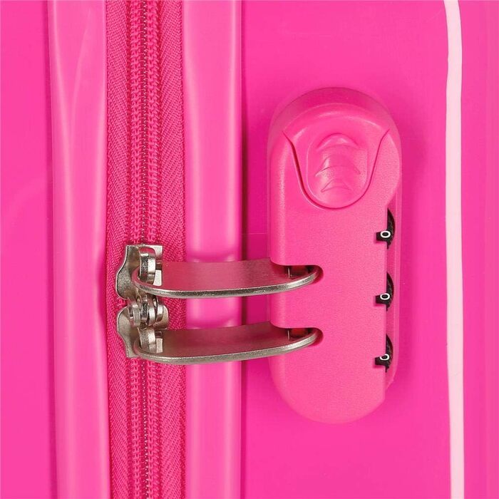 Валіза в салоні рожева 34x55x20 cms Кодовий замок ABS з твердою оболонкою 34 л 2,6 кг 4 подвійні колеса ручної поклажі