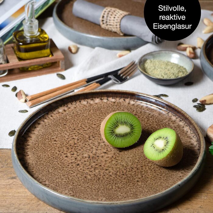 Набір чашок Moritz & Moritz SOLID 4 шт. - Чорний зовнішній колір - Міцний порцеляновий посуд - Можна мити в посудомийній машині та використовувати в мікрохвильовці - Ідеально для кави, чаю та напоїв (Бежевий)