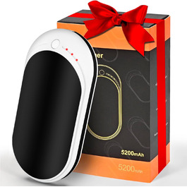 Електричний грієчка Feebee Handwärmer: USB-C, 5200 mAh, Power Bank, 3 режими нагріву, білий