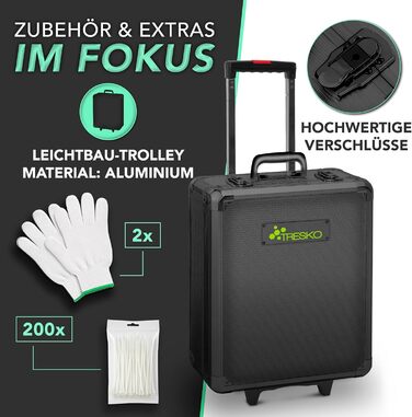 Набір інструментів TRESKO 1400 предметів у кейсі: професійний валіза з інструментами з Cr-V сталі (зелений)