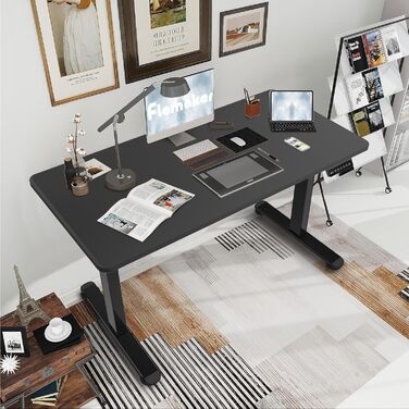 Електричний регульований стіл Flamaker з пам'яттю, ігровий стіл 160x60 см (Бежевий)