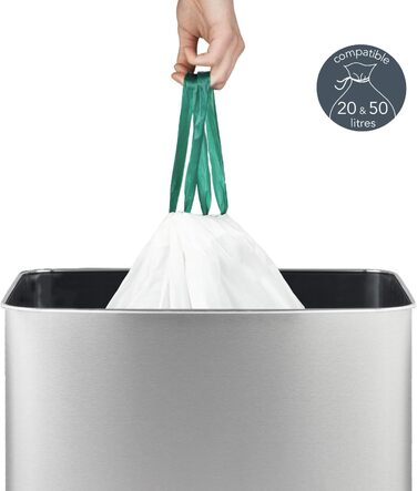 Сміттєвий бак Les Collectors з нержавіючої сталі, 69 л, 3 відсіки (47+11+11 л), автоматичне відкриття, інфрачервоний датчик, тиха закриття, дизайн з нержавіючої сталі