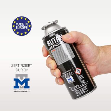 Газовий набір для кемпінгу Greenpoint з кейсом та 8 балончиками газу