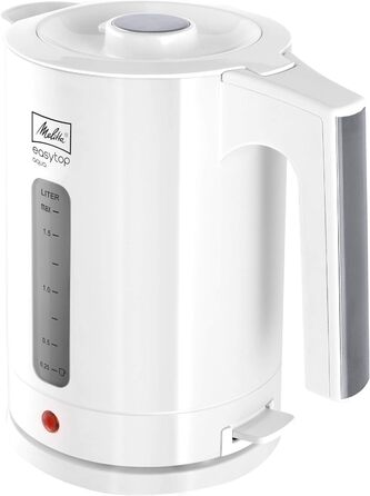 Електричний чайник Melitta Easy Top Aqua 1.7 л, 2400 Вт, білий/нержавіюча сталь