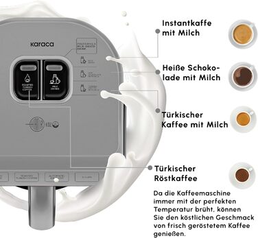 Кавомашина KARACA Hatır для приготування турецького кави з функцією обсмажування, 535W, сірий антрацит