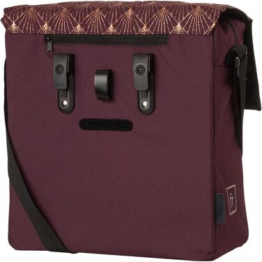 FAST RIDER Fastrider Nara Single Pannier Trend (Deco Aubergine), FAST RIDER Fastrider Nara Single Pannier Trend (Deco Aubergine)