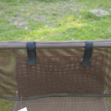 Outsunny Sun Lounger Садовий шезлонг Relax Lounger на 2 ноги Шезлонг коричневий складний для саду та патіо, стійкий до погодних умов та зручний