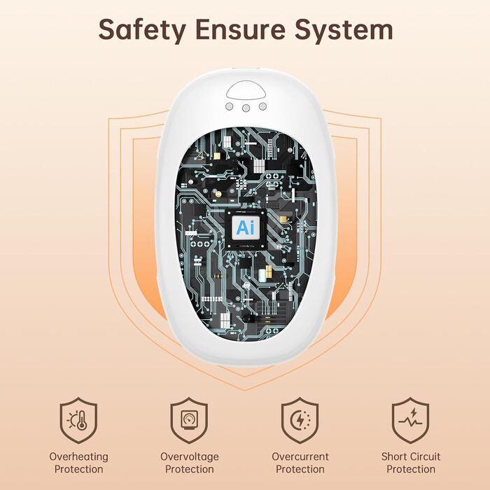 Jonwall Електричні грілки для рук, 2 шт., USB, багаторазові, портативні, 3 режими нагріву, для кемпінгу, полювання, гольфу, подарунок для жінок та чоловіків (блакитний)