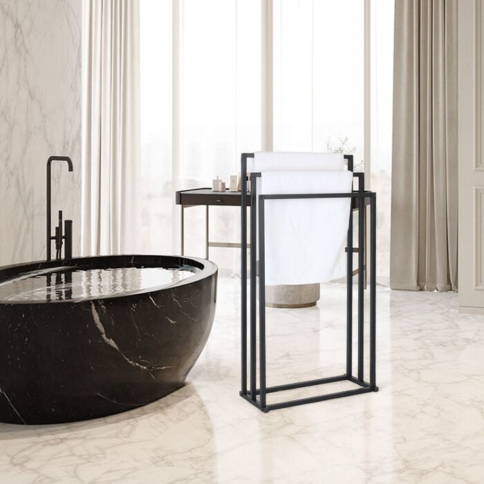 Підставка для рушників Relaxdays, металева, з 3-ма перекладинами